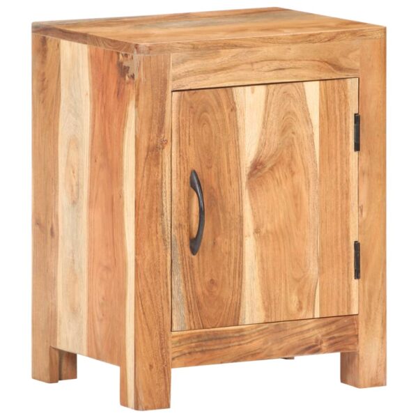 vidaXL Bedside Cabinet 15.7"x11.8"x19.7" Solid Acacia Wood - Image 11