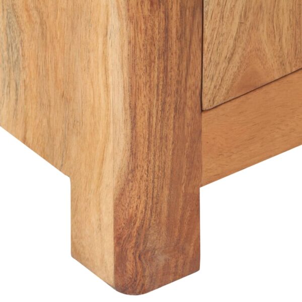 vidaXL Bedside Cabinet 15.7"x11.8"x19.7" Solid Acacia Wood - Image 7