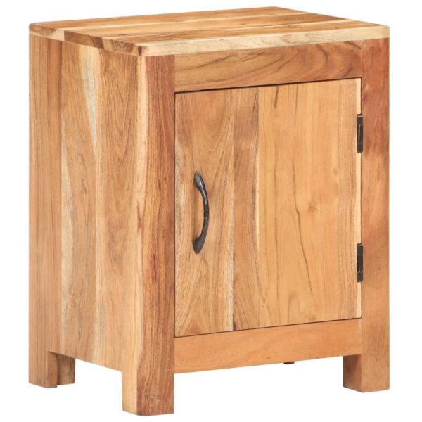 vidaXL Bedside Cabinet 15.7"x11.8"x19.7" Solid Acacia Wood - Image 9