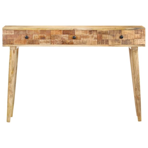 vidaXL Console Table 45.3"x13.8"x29.9" Solid Mango Wood - Image 3