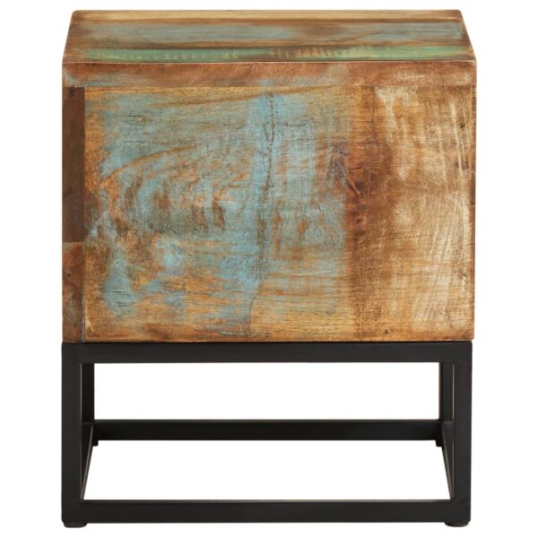 vidaXL Side Table 11.8"x11.8"x13" Solid Reclaimed Wood - Image 2