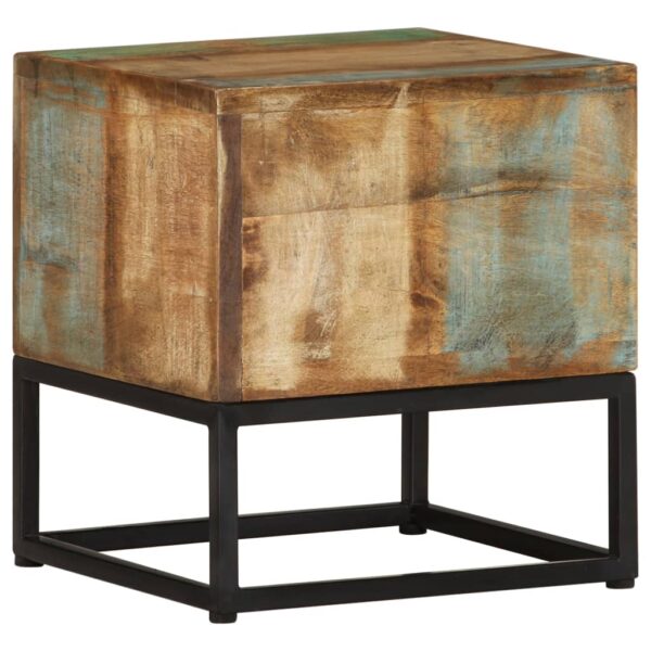 vidaXL Side Table 11.8"x11.8"x13" Solid Reclaimed Wood - Image 6