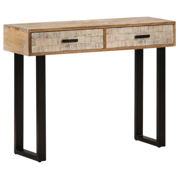 vidaXL Console Table 39.4"x11.8"x29.5" Solid Mango Wood