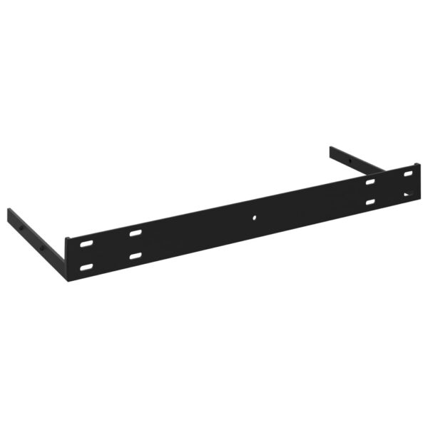 vidaXL Floating Wall Shelf High Gloss Black 31.5"x9.3"x1.5" MDF - Image 6