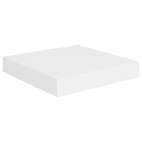 vidaXL Floating Wall Shelf White 9.1"x9.3"x1.5" MDF - Image 2