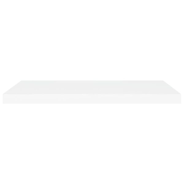 vidaXL Floating Wall Shelves 4 pcs White 31.5"x9.3"x1.5" MDF - Image 5