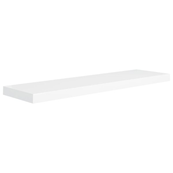 vidaXL Floating Wall Shelves 4 pcs White 35.4"x9.3"x1.5" MDF - Image 3