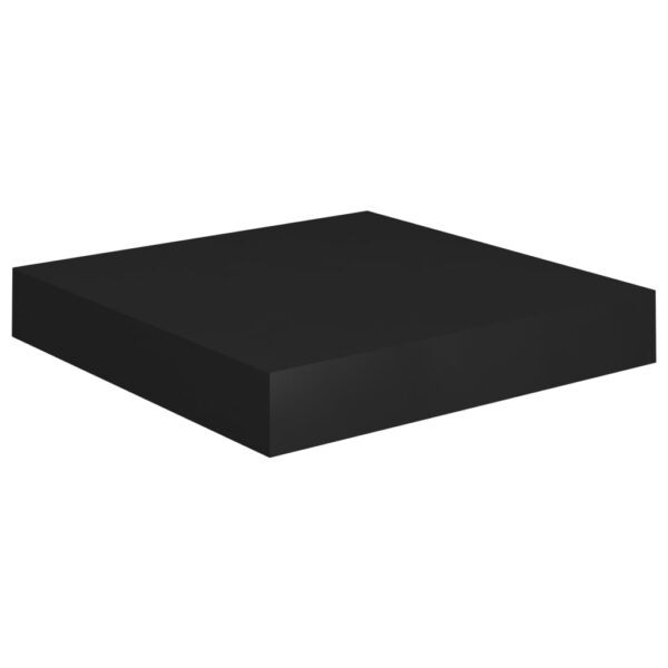 vidaXL Floating Wall Shelf Black 9.1"x9.3"x1.5" MDF - Image 2