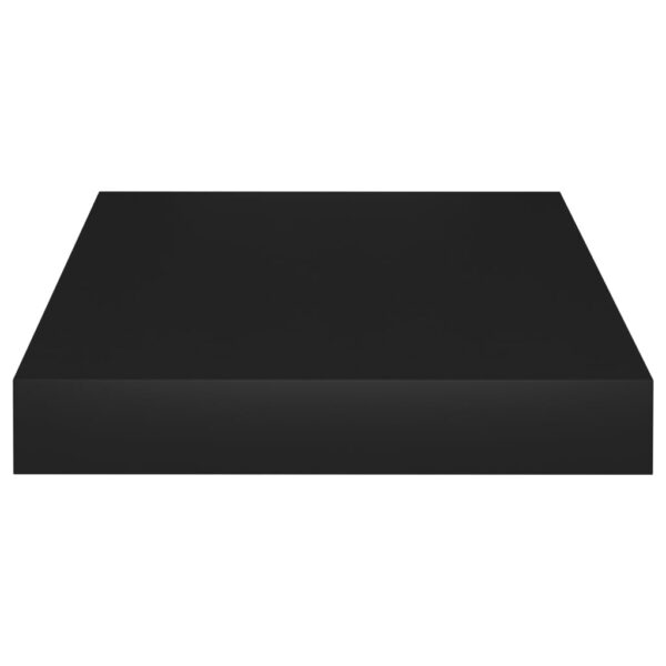 vidaXL Floating Wall Shelf Black 9.1"x9.3"x1.5" MDF - Image 5