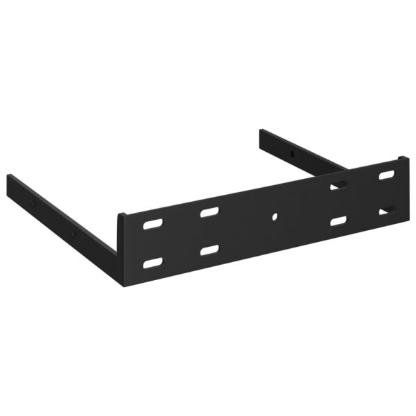 vidaXL Floating Wall Shelf Black 9.1"x9.3"x1.5" MDF - Image 6