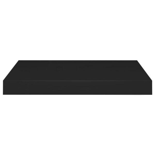 vidaXL Floating Wall Shelf Black 15.7"x9.1"x1.5" MDF - Image 4