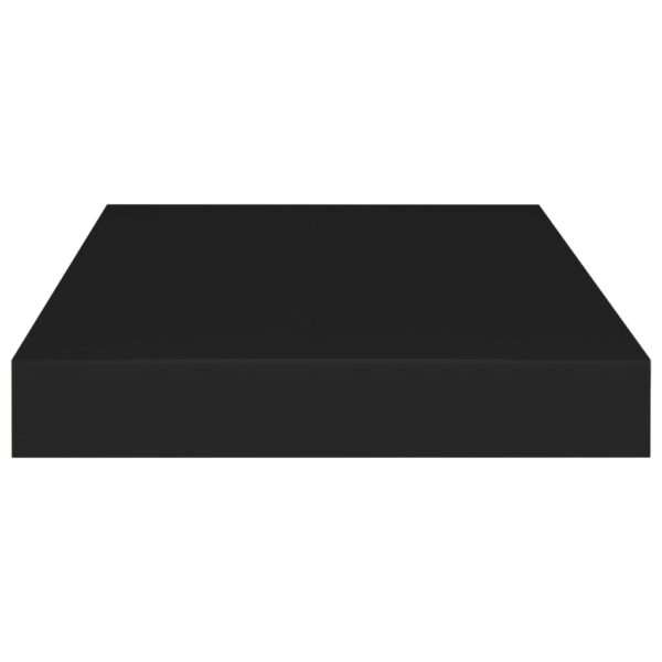 vidaXL Floating Wall Shelf Black 15.7"x9.1"x1.5" MDF - Image 5