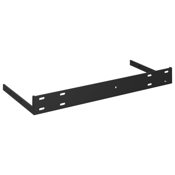 vidaXL Floating Wall Shelf Black 15.7"x9.1"x1.5" MDF - Image 6