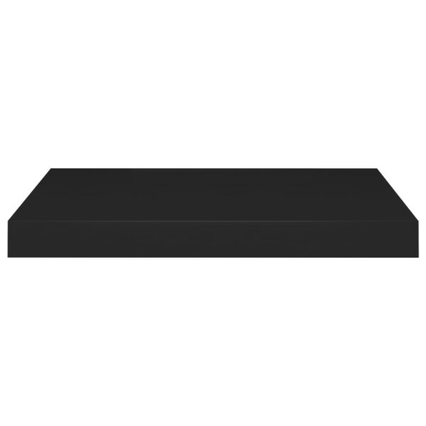 vidaXL Floating Wall Shelf Black 19.7"x9.1"x1.5" MDF - Image 4