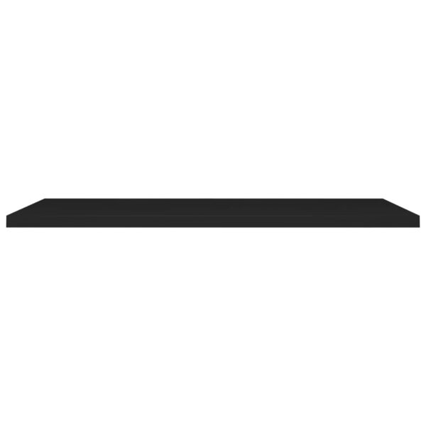 vidaXL Floating Wall Shelf Black 47.2"x9.3"x1.5" MDF - Image 4