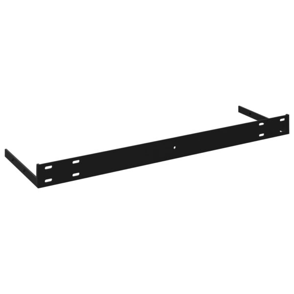 vidaXL Floating Wall Shelf Black 47.2"x9.3"x1.5" MDF - Image 6