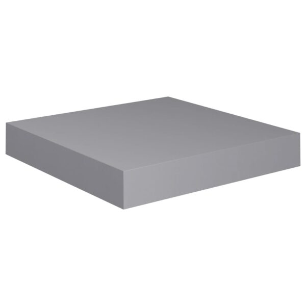 vidaXL Floating Wall Shelf Gray 9.1"x9.3"x1.5" MDF - Image 2