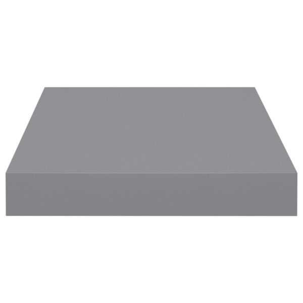 vidaXL Floating Wall Shelf Gray 9.1"x9.3"x1.5" MDF - Image 4