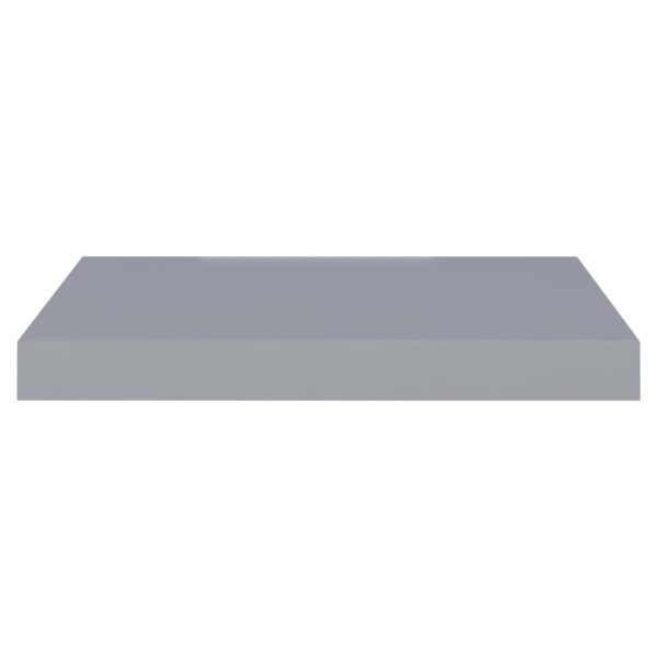 vidaXL Floating Wall Shelf Gray 15.7"x9.1"x1.5" MDF - Image 4