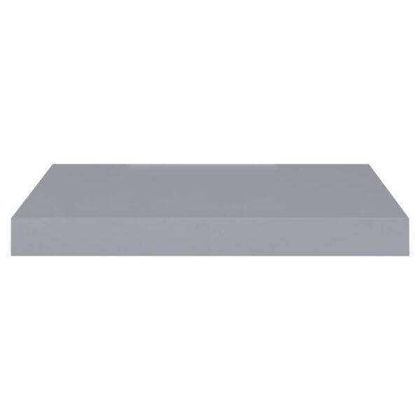 vidaXL Floating Wall Shelves 2 pcs Gray 15.7"x9.1"x1.5" MDF - Image 5