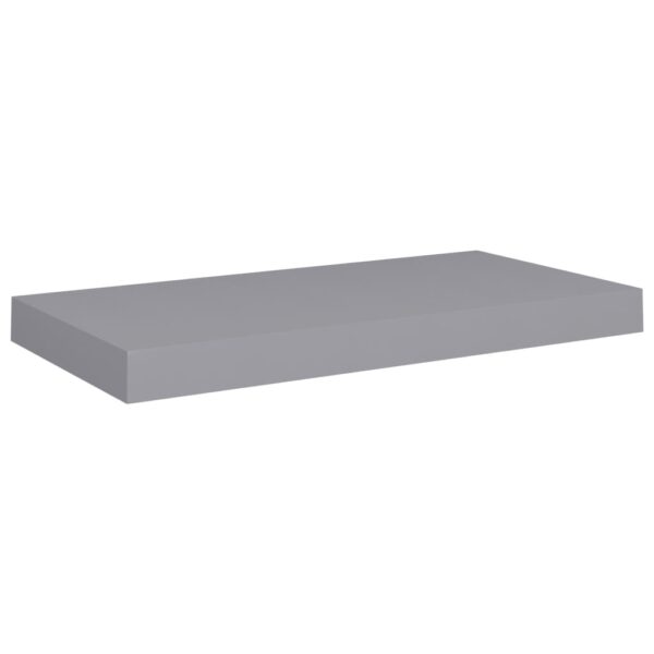 vidaXL Floating Wall Shelf Gray 19.7"x9.1"x1.5" MDF - Image 2