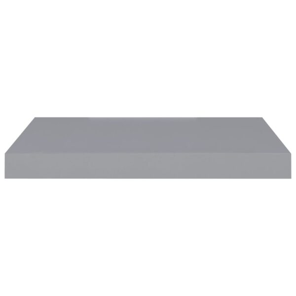 vidaXL Floating Wall Shelf Gray 19.7"x9.1"x1.5" MDF - Image 4