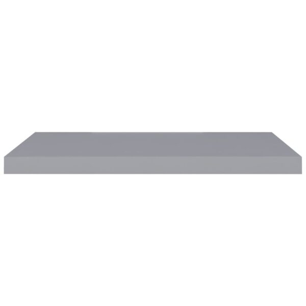 vidaXL Floating Wall Shelves 4 pcs Gray 31.5"x9.3"x1.5" MDF - Image 4