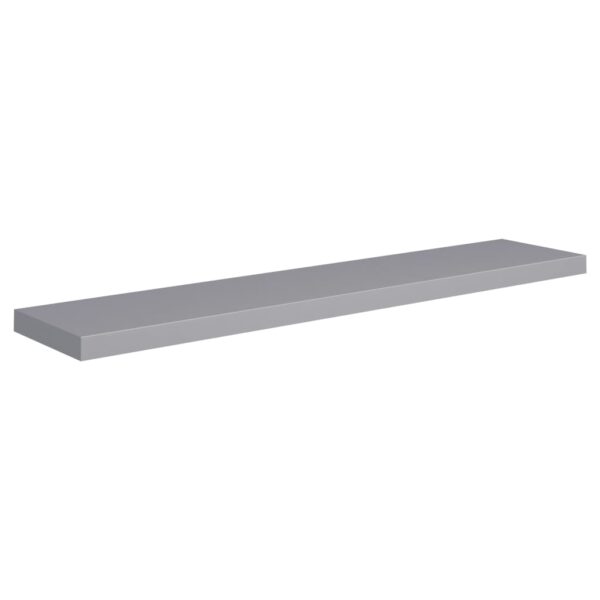 vidaXL Floating Wall Shelf Gray 47.2"x9.3"x1.5" MDF - Image 2