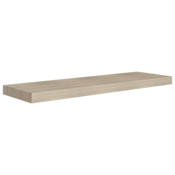 vidaXL Floating Wall Shelf Oak 31.5"x9.3"x1.5" MDF - Image 2