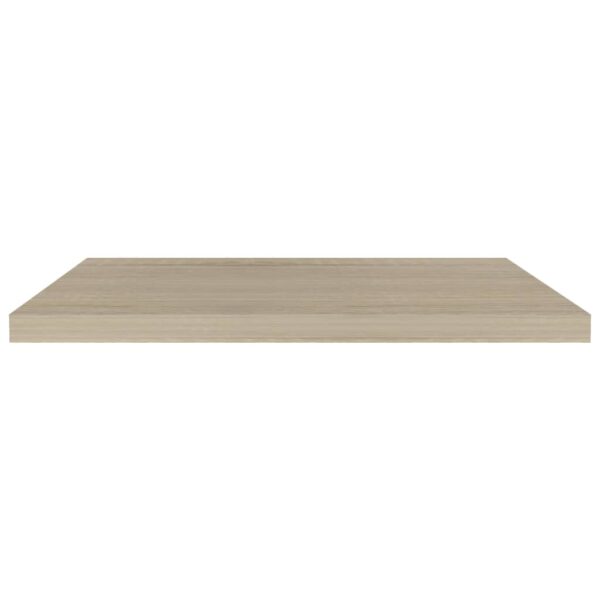 vidaXL Floating Wall Shelf Oak 31.5"x9.3"x1.5" MDF - Image 4