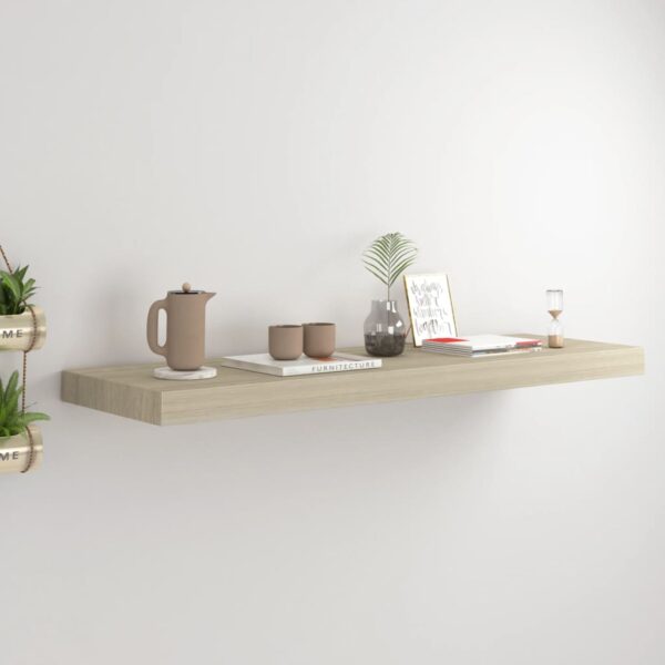 vidaXL Floating Wall Shelf Oak 31.5"x9.3"x1.5" MDF