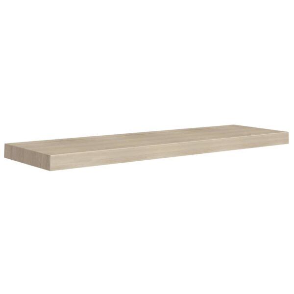 vidaXL Floating Wall Shelves 2 pcs Oak 35.4"x9.3"x1.5" MDF - Image 3