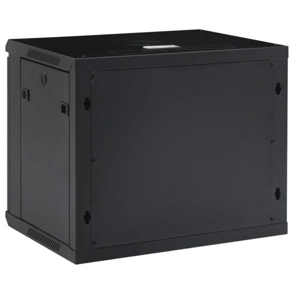 vidaXL 9U Wall Mounted Network Cabinet 19" IP20 23.6"x17.7"x20.1" - Image 4