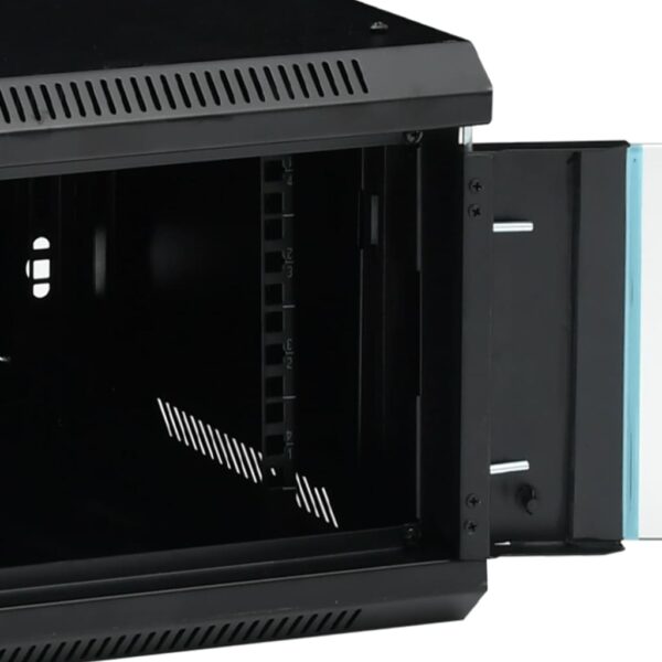 vidaXL 9U Wall Mounted Network Cabinet 19" IP20 23.6"x17.7"x20.1" - Image 7