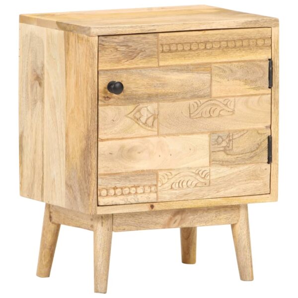 vidaXL Bedside Cabinet 15.7"x11.8"x19.7" Solid Mango Wood