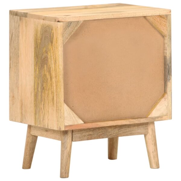 vidaXL Bedside Cabinet 15.7"x11.8"x19.7" Solid Mango Wood - Image 4