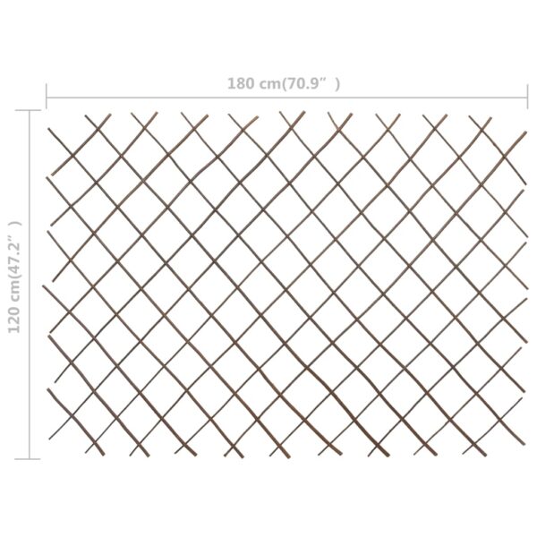 vidaXL Willow Trellis Fences 5 pcs 70.9"x47.2" - Image 7