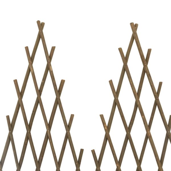 vidaXL Garden Trellis Fences 5 pcs 66.9"x29.5" Willow - Image 5