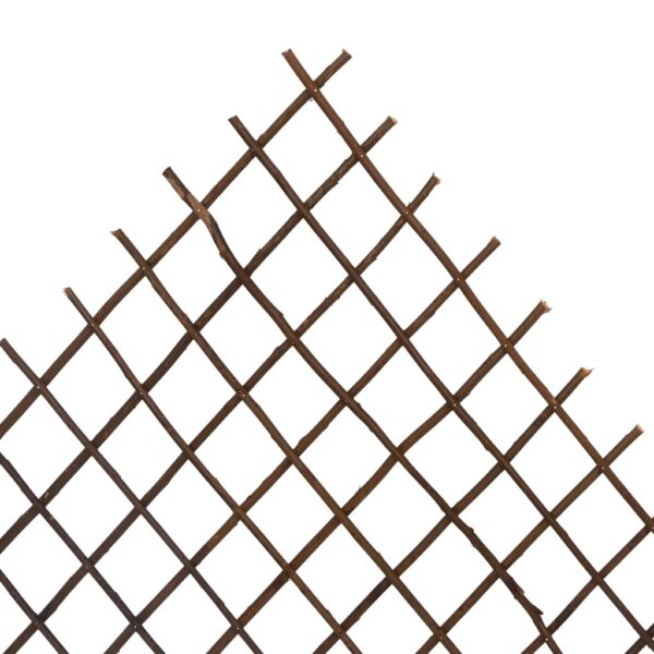 vidaXL Garden Trellis Fences 5 pcs 66.9"x41.3" Willow - Image 5