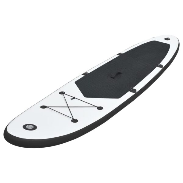 vidaXL Inflatable Stand Up Paddleboard Set Black and White - Image 2