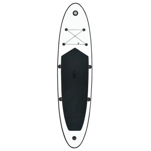 vidaXL Inflatable Stand Up Paddleboard Set Black and White - Image 3