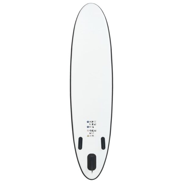 vidaXL Inflatable Stand Up Paddleboard Set Black and White - Image 4