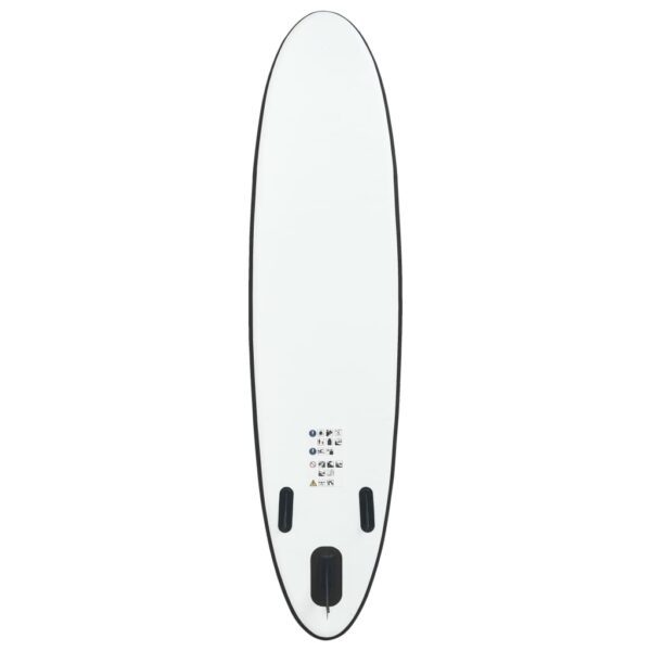 vidaXL Inflatable Stand up Paddle Board Set Black and White - Image 4