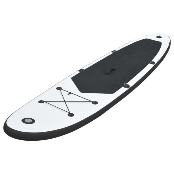 vidaXL Inflatable Stand Up Paddle Board Set Black and White - Image 2