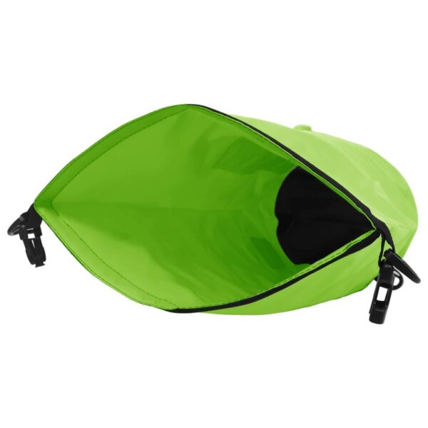 vidaXL Dry Bag with Zipper Green 4 gal PVC - Image 4