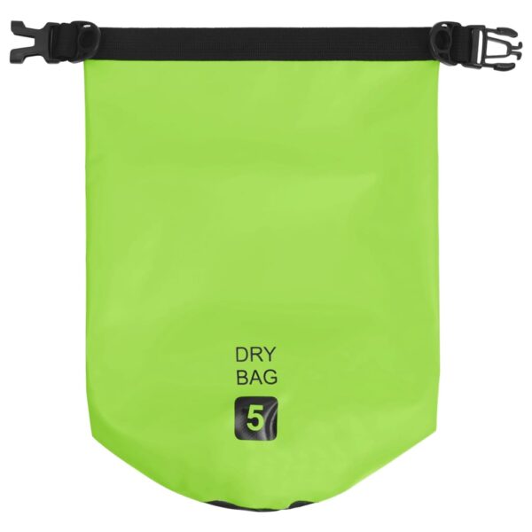 vidaXL Dry Bag Green 1.3 gal PVC - Image 3