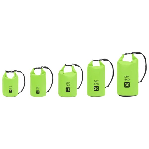 vidaXL Dry Bag Green 1.3 gal PVC - Image 8