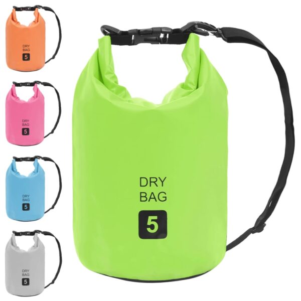 vidaXL Dry Bag Green 1.3 gal PVC - Image 9