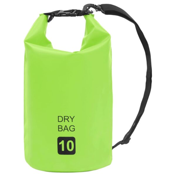 vidaXL Dry Bag Green 2.6 gal PVC