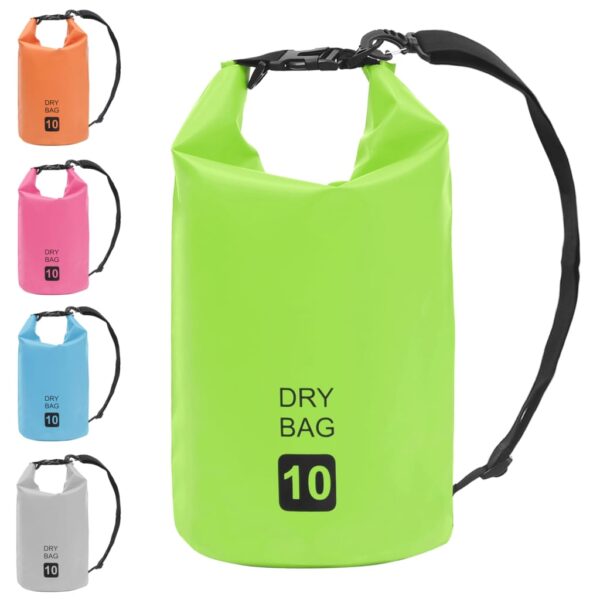 vidaXL Dry Bag Green 2.6 gal PVC - Image 9